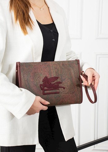 Beymen club..Nakışlı Deri Bohem Kadın Portföy Çanta - Görsel 10