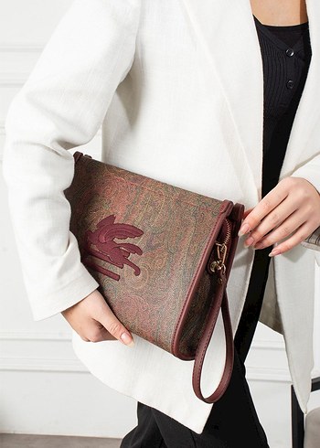 Beymen club..Nakışlı Deri Bohem Kadın Portföy Çanta - Görsel 9