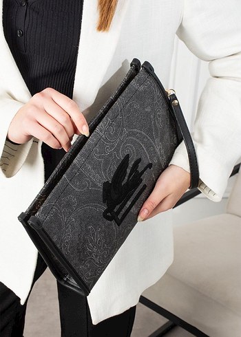 Beymen club..Nakışlı Deri Bohem Kadın Portföy Çanta - Görsel 6