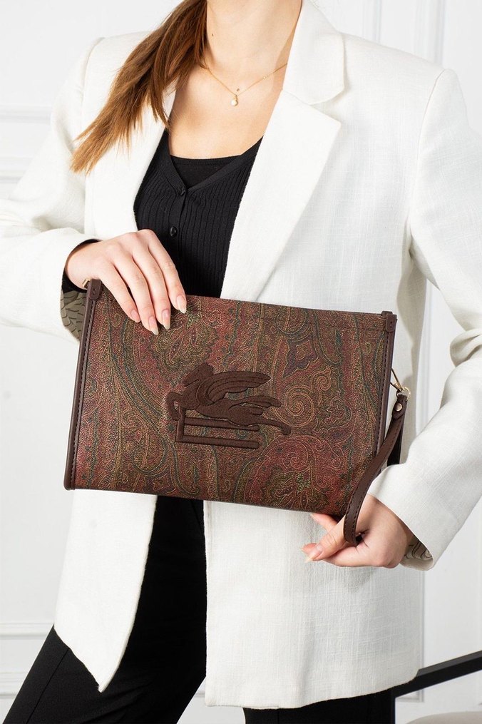 Beymen club..Nakışlı Deri Bohem Kadın Portföy Çanta - Görsel 2