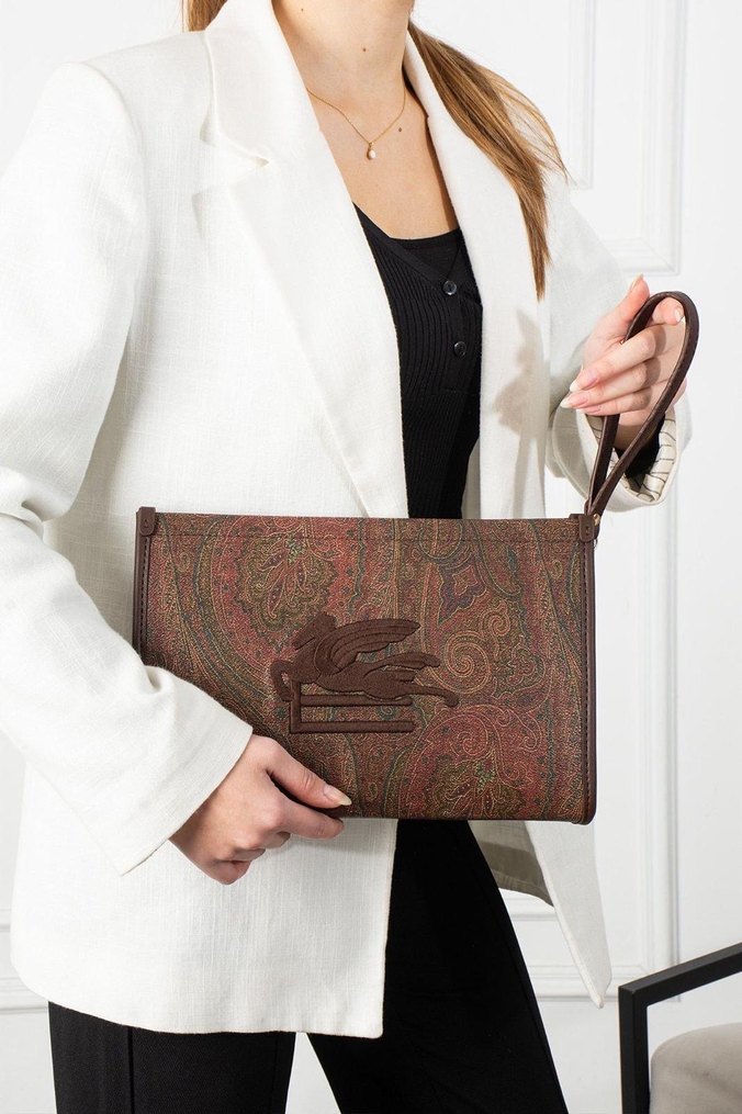 Beymen club..Nakışlı Deri Bohem Kadın Portföy Çanta - Görsel 4