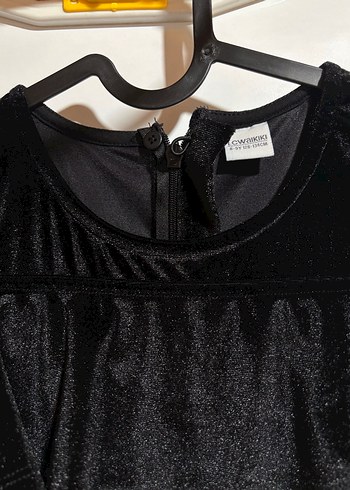 Siyah çocuk Salaş Midi Kumaş tulum - Görsel 3