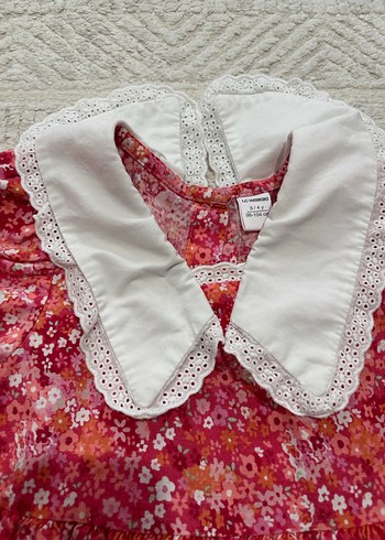 Kız Çocuk Renkli Bohem Kısa Kollu Elbise - Görsel 2