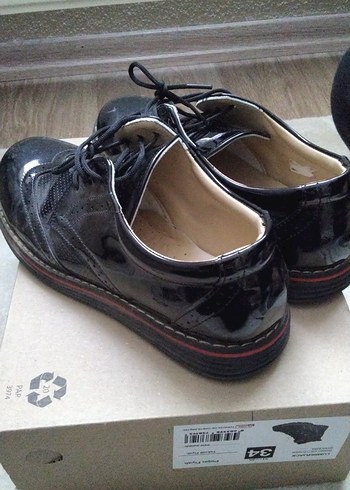 Parlak Siyah Erkek Çocuk Kundura - Görsel 4