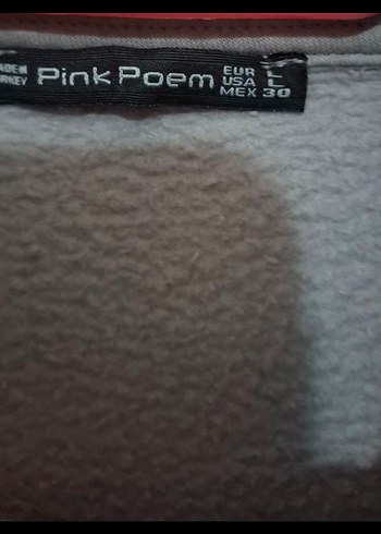 Gri V Yaka Kadın Sweatshirt - Görsel 3