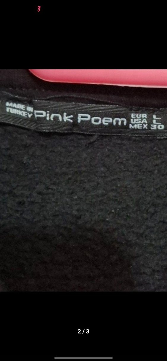 Kadın Siyah Yüksek Yakalı içi Şardonlu Uzun Kollu Sweatshirt - Görsel 2