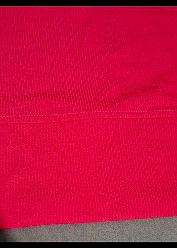 Kırmızı Kadın Atlet, Kolsuz, Bateau Yaka - Görsel 2