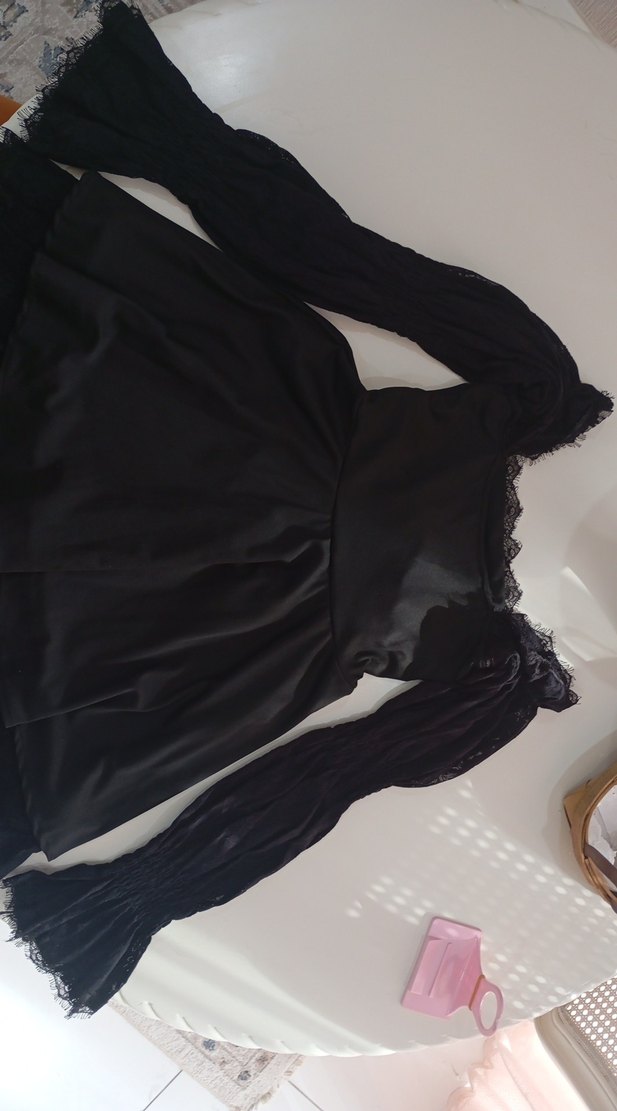 Siyah Mini Boy Fitted Elbise - Görsel 2