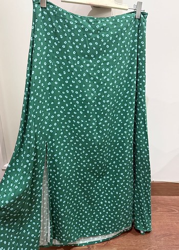 Jimmy Key Yeşil Desenli Uzun Salaş Etek - Görsel 5