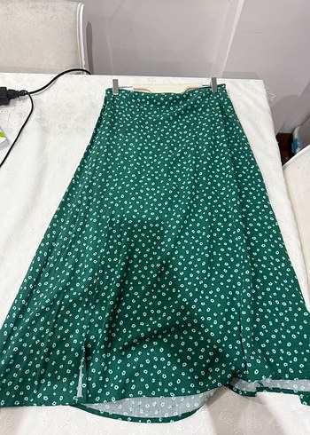 Jimmy Key Yeşil Desenli Uzun Salaş Etek - Görsel 6