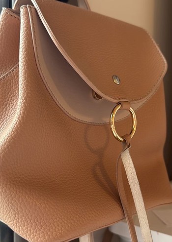 SIRT CANTASI INCI MARKA
Bej Deri Kadın Sırt Çantası - Görsel 8