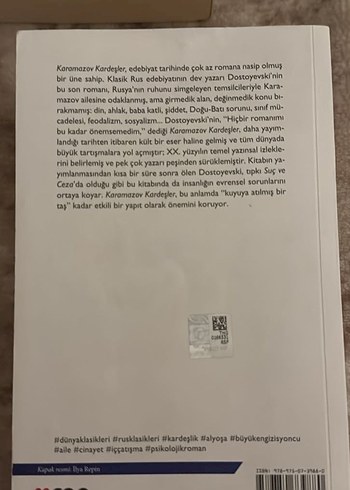 Karamazov Kardeşler - Fyodor Dostoyevski DUNYA KLASIKLERI - Görsel 2