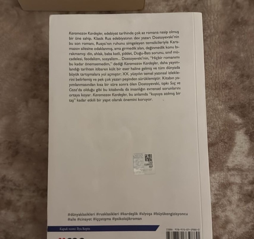 Karamazov Kardeşler - Fyodor Dostoyevski DUNYA KLASIKLERI - Görsel 2