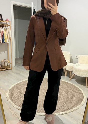 Zara Kahverengi Blazer Ceket