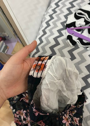 Çiçek Desenli astarlı eten - Görsel 2