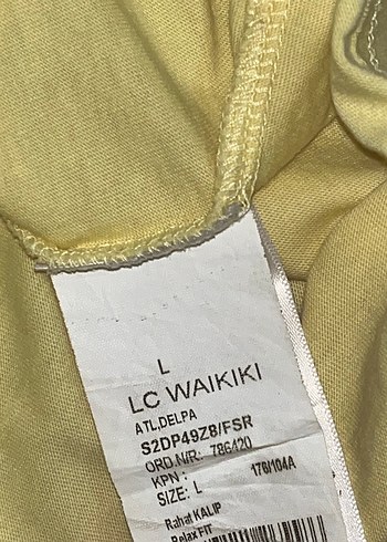 Sarı Baskılı Pamuklu kolsuz tişört - Görsel 4