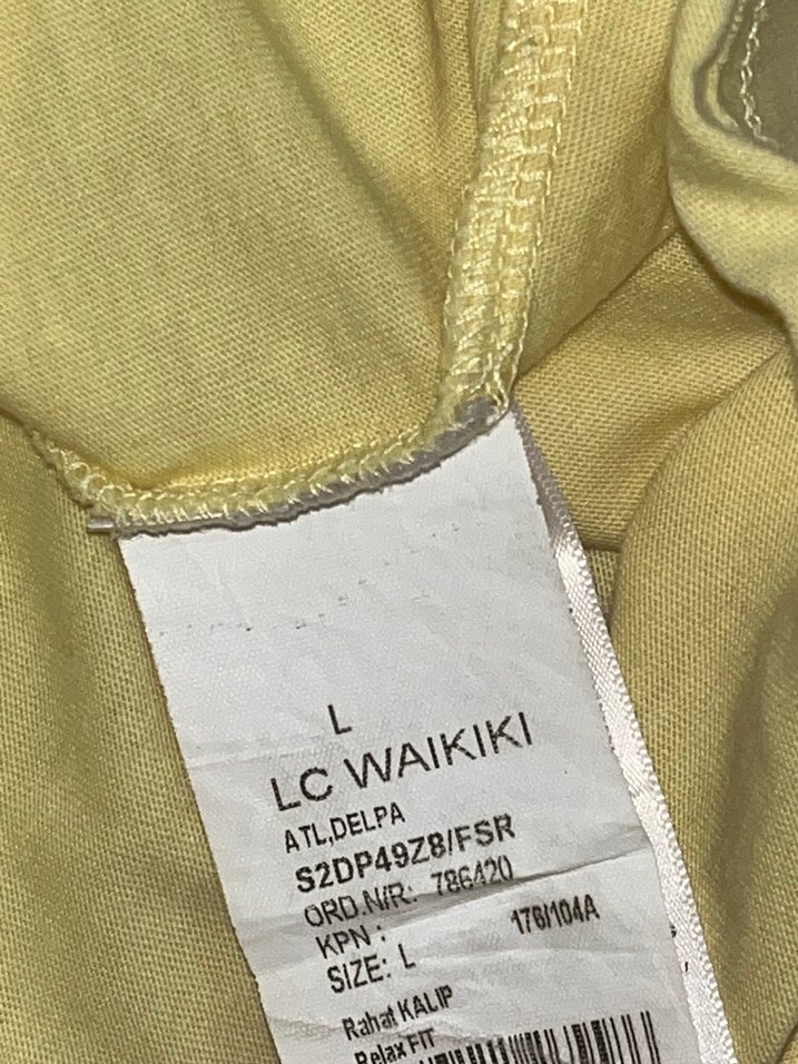 Sarı Baskılı Pamuklu kolsuz tişört - Görsel 4