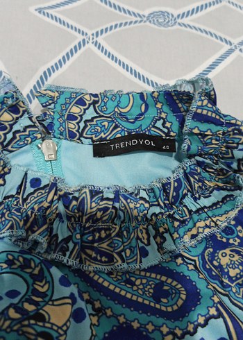 Desenli Bohem Uzun Bluzu ve Etek - Görsel 4