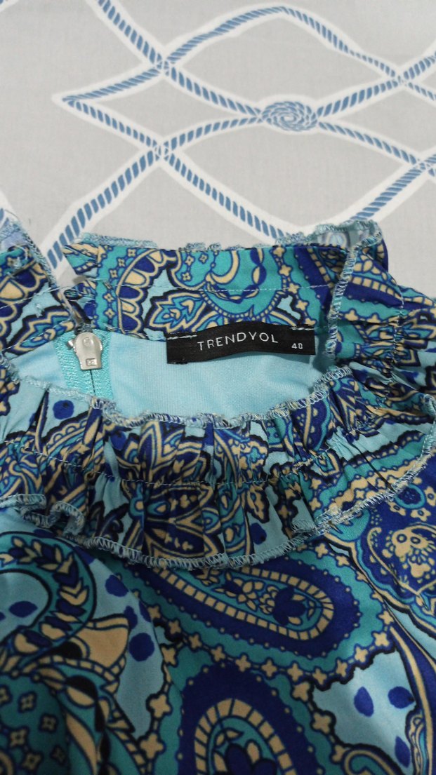 Desenli Bohem Uzun Bluzu ve Etek - Görsel 4