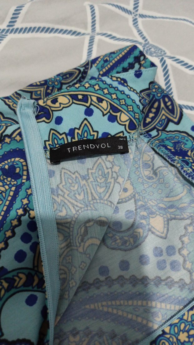 Desenli Bohem Uzun Bluzu ve Etek - Görsel 3