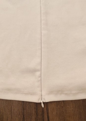 Dilvin Beyaz Fermuarlı uzun Kollu Bluz - Görsel 3