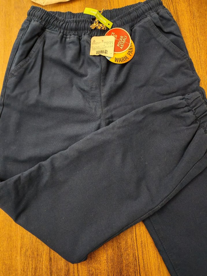 Erkek lacivert Rahat Kesim pantolon - Görsel 3