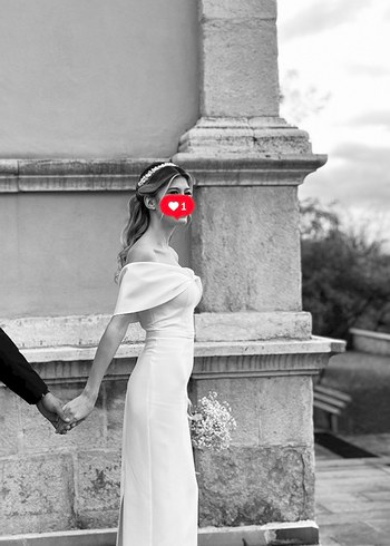 Beyaz Midi Boy Nişan Elbisesi - Görsel 10