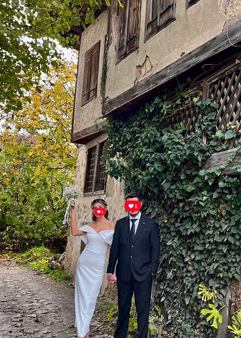 Beyaz Midi Boy Nişan Elbisesi - Görsel 7