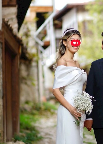 Beyaz Midi Boy Nişan Elbisesi - Görsel 2