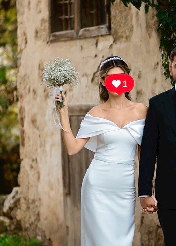 Beyaz Midi Boy Nişan Elbisesi - Görsel 5