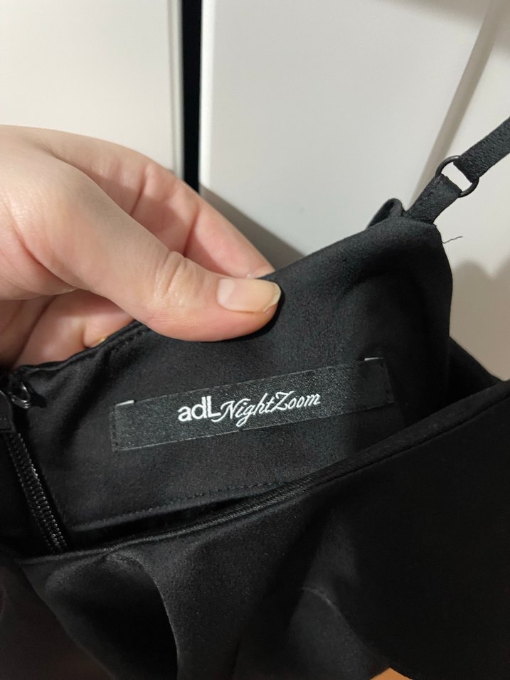 Siyah Drapeli Midi Abiye Elbise - Görsel 2