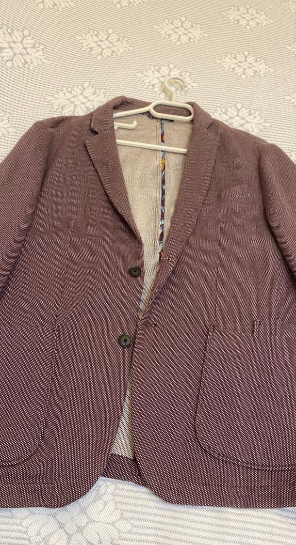 Erkek  Keten Düğmeli Ceket - Görsel 2