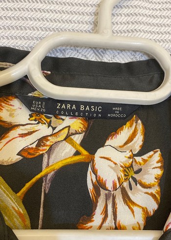 Kadın Kahverengi Çiçek Desenli gömlek - Görsel 3