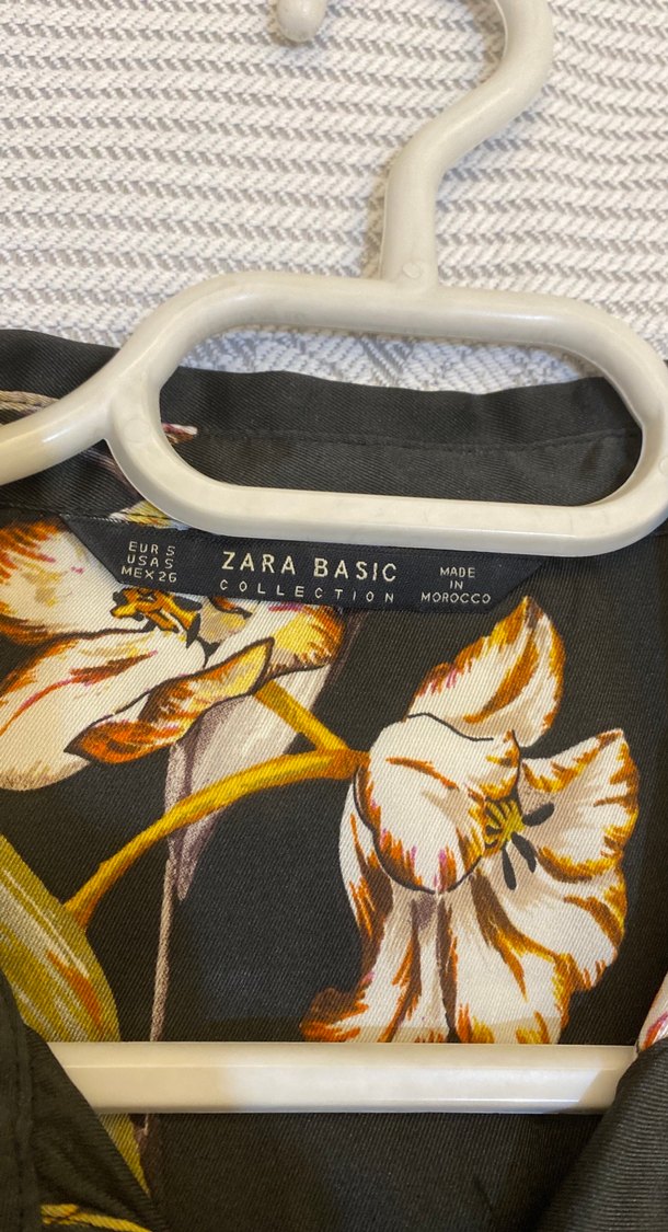 Kadın Kahverengi Çiçek Desenli gömlek - Görsel 3