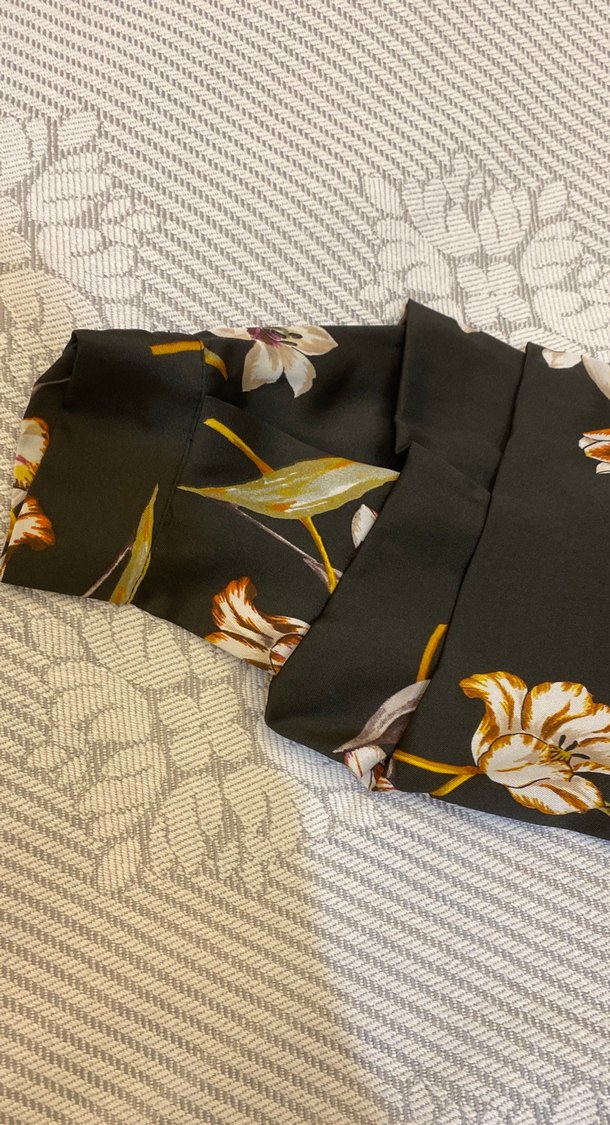 Kadın Kahverengi Çiçek Desenli gömlek - Görsel 2