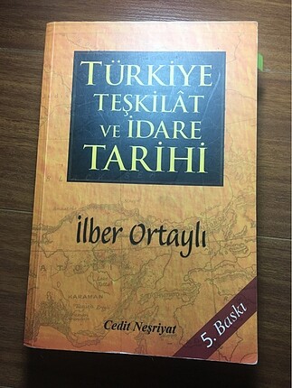İlber Ortaylı -Türkiye Teşkilat ve İdare Tarihi