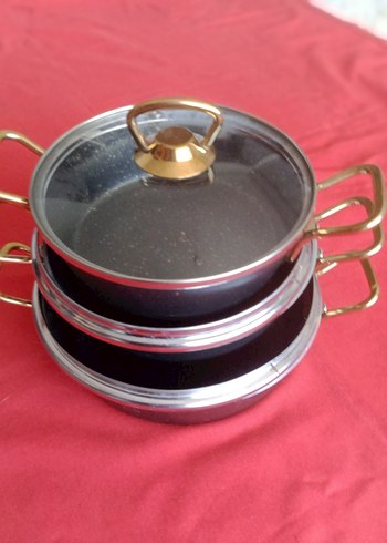 altı parça granit sahan seti - Görsel 6