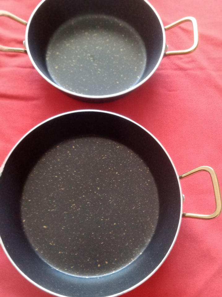 altı parça granit sahan seti - Görsel 3