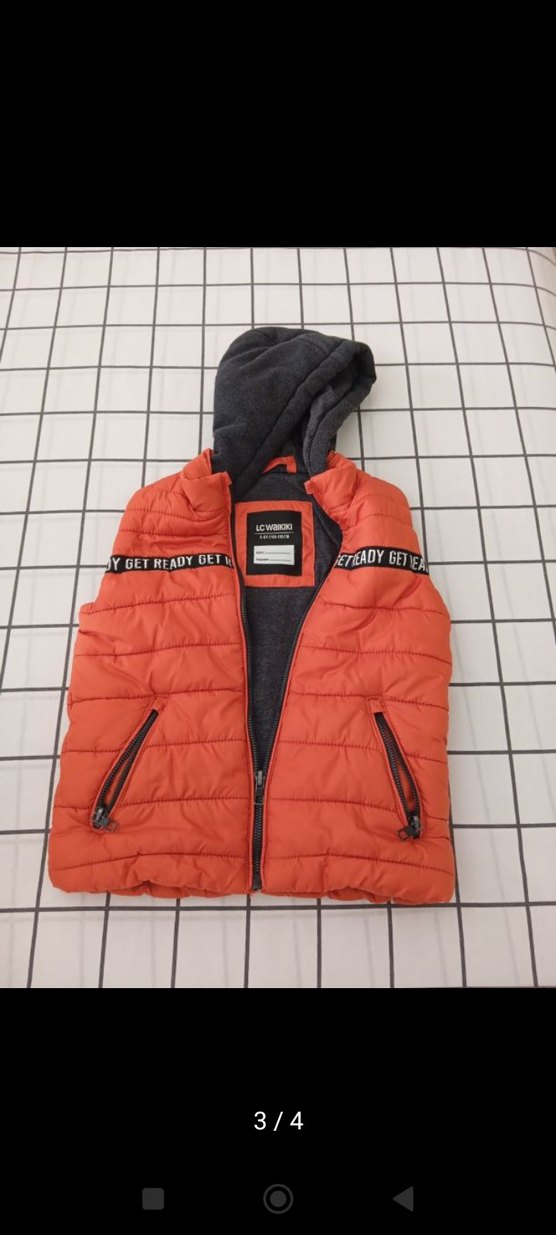 Kapüşonlu Erkek Çocuk Yelek - Görsel 3