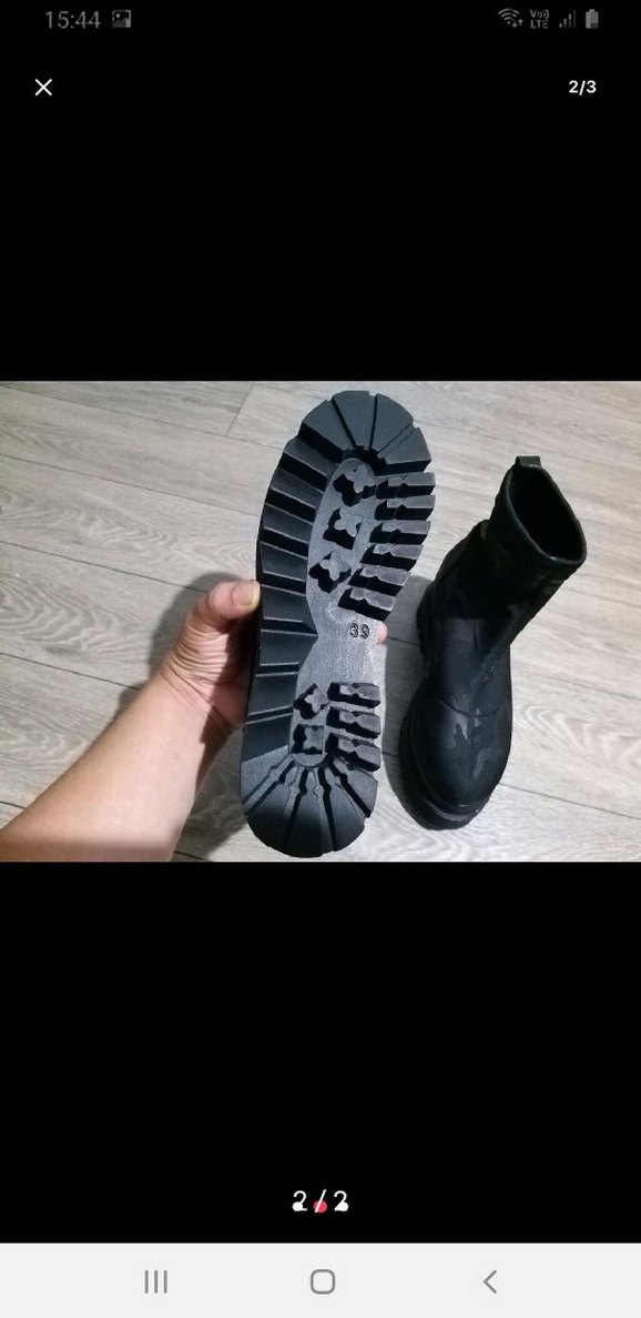 Platform Topuklu Siyah Gotik Kadın Çizme - Görsel 2