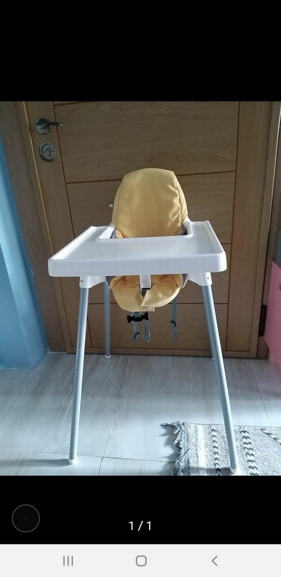 ikea Sarı Oturaklı Gri Ayaklı Mama Sandalyesi - Görsel 3