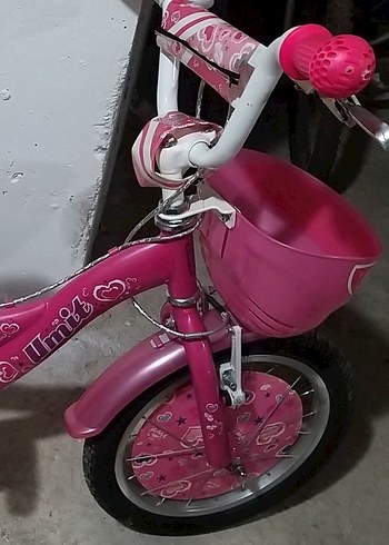 Pembe Çocuk Bisikleti Sepetli - Görsel 3