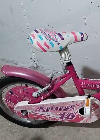 Pembe Çocuk Bisikleti Sepetli - Görsel 4