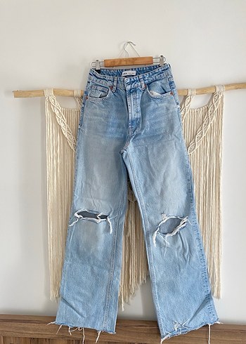 36 Beden Zara high rise wide leg jean