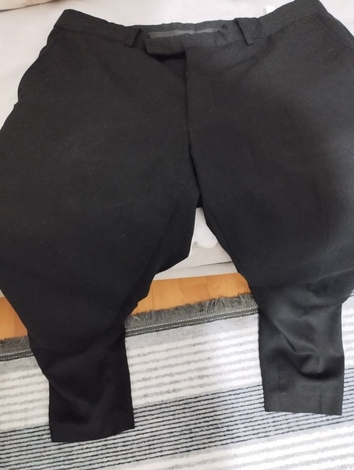 Düğmeli Kadın Mavi Slim Denim Pantolon - Görsel 5