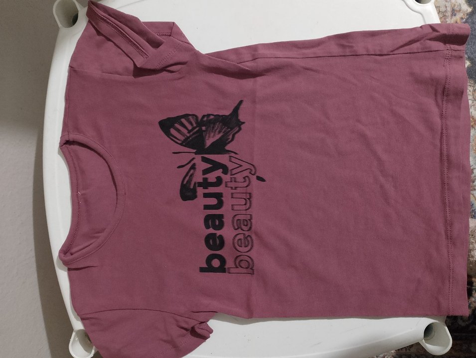 Kızlar için baskılı kısa kollu Tişört - Görsel 3