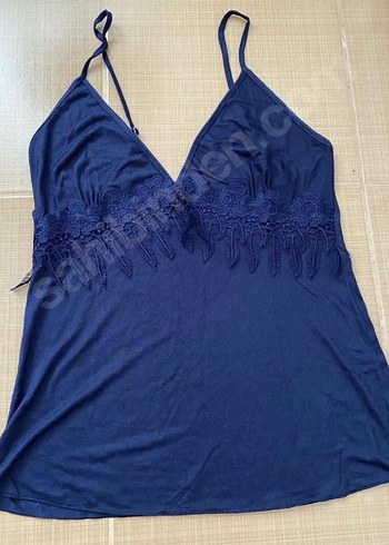 Bohem Uzun Kollu Kadın Sabahlık - Lacivert - Görsel 2