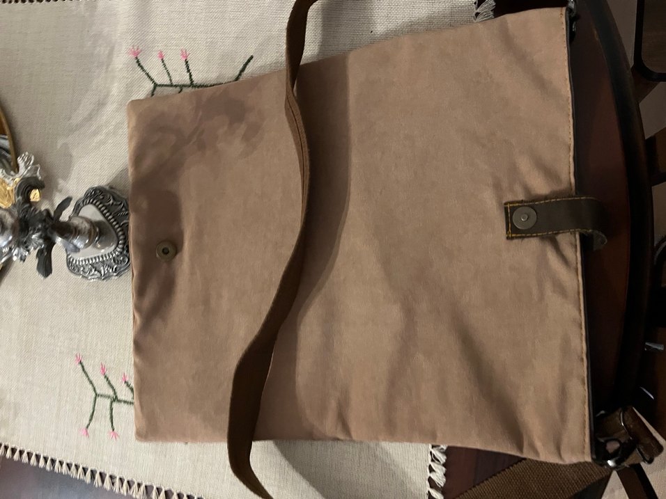 Bej  Bohem Kadın Clutch Çanta - Görsel 5