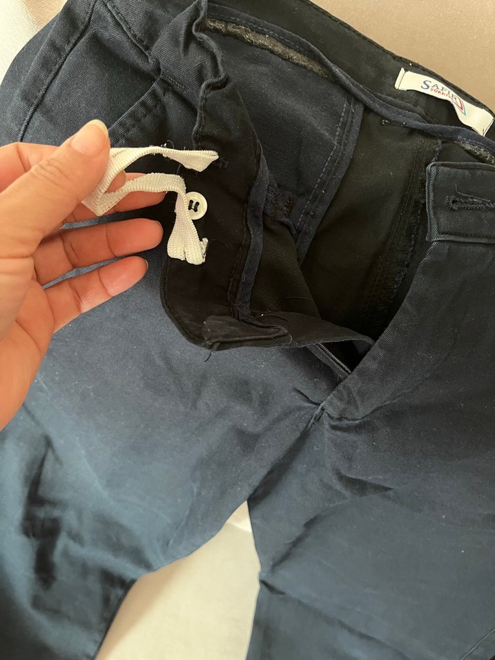 Erkek lacivert siyah normal kesim pantolon - Görsel 5