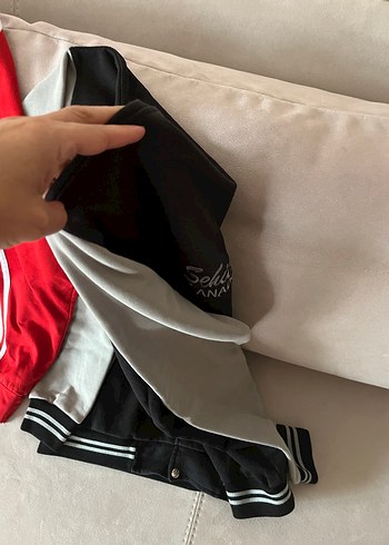 Kırmızı Fermuarlı Erkek Spor  eşofman üstü - Görsel 3